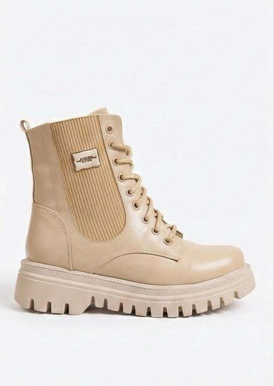 Sand Stride – Beige Combat Boot