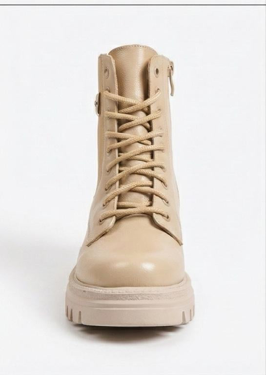 Sand Stride – Beige Combat Boot