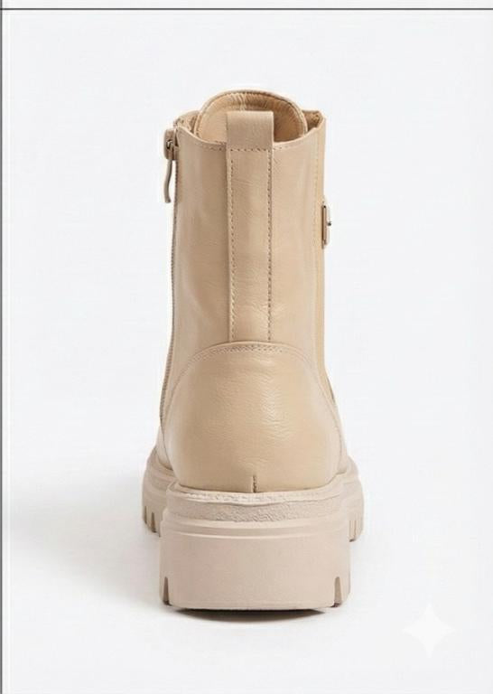 Sand Stride – Beige Combat Boot